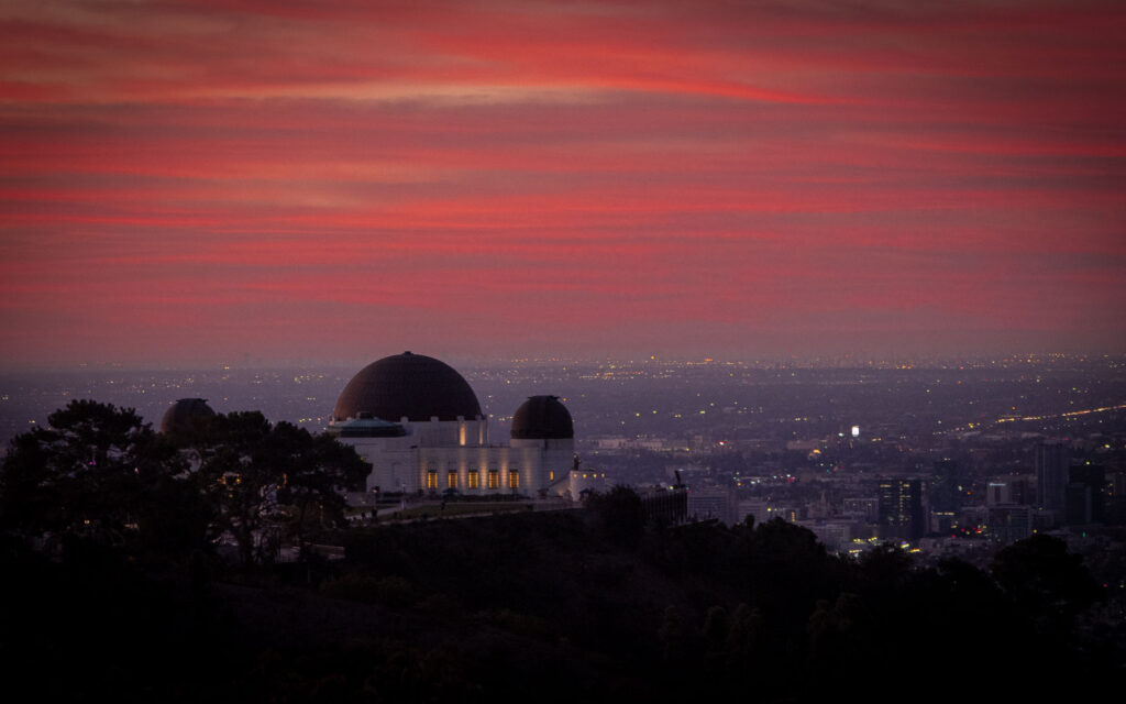 Los Angeles Griffith Observatory at Sunrise